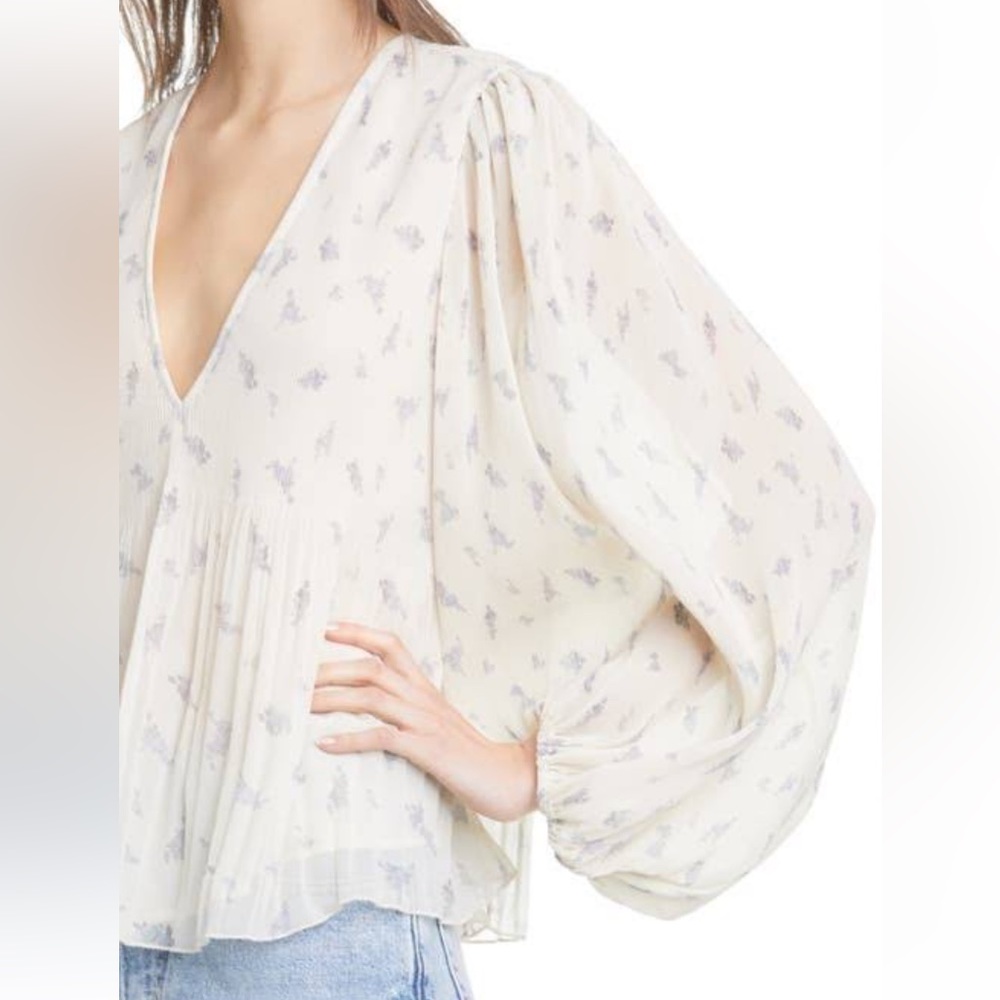 Ganni floral top